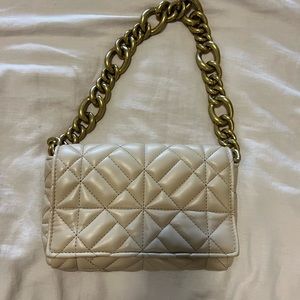 Zara quilted chain shoulder bag